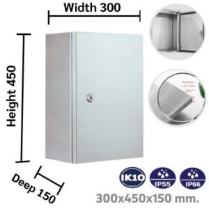 ตู้ไฟเบอร์กลาส โพลีเอสเตอร์ IP65 29 ตู้สแตนเลส 304 ขนาด