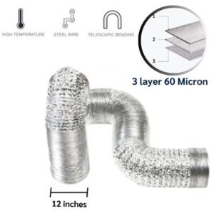 ท่อฟอยด์ดูดอากาศ 12 นิ้ว