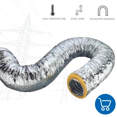 ท่อลมหุ้มฉนวนใยแก้ว 16K