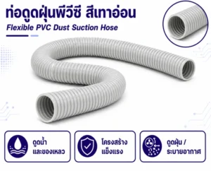 กระดูกงูร้อยสายไฟลูกฟูก PE Conduit 30 ท่อดูดฝุ่นพีวีซี